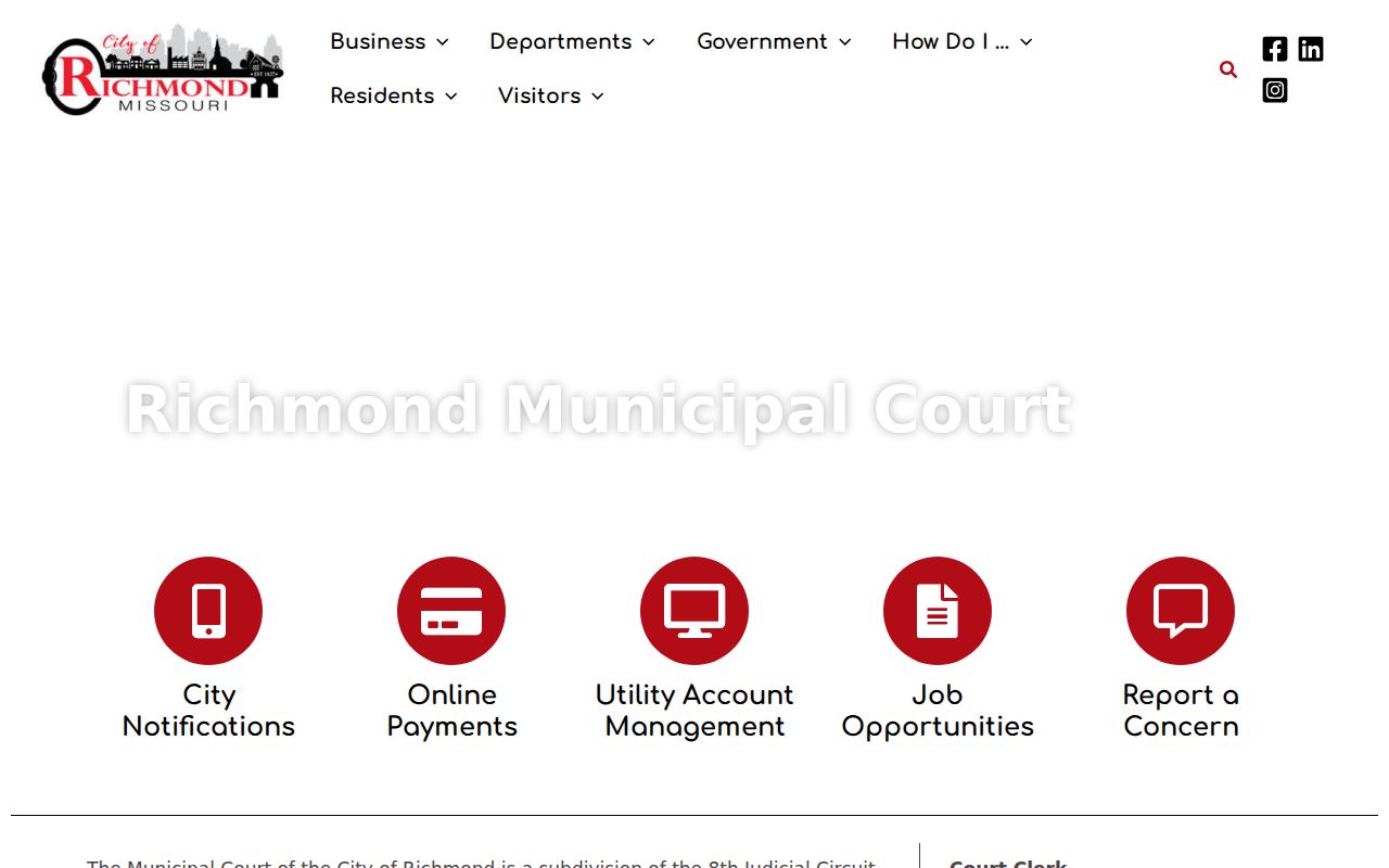 Richmond summons and warrant information